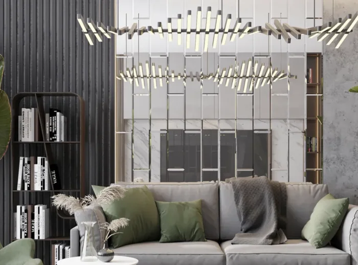 Зеркальная плитка и свет