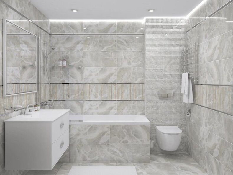 Плитка под мрамор в ванной: 200 фото дизайна и лучшие сочетания