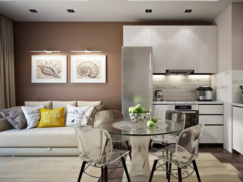 Дизайн кухни-гостиной: 200 фото, лучшие идеи планировки и сочетаний