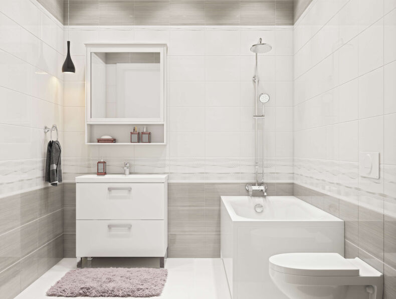 Белая плитка в ванной: новинки дизайна и лучшие сочетания с фото